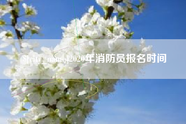 河北2020年消防员报名时间