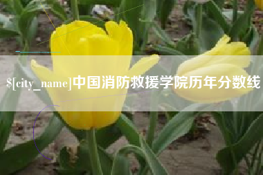 河北中国消防救援学院历年分数线