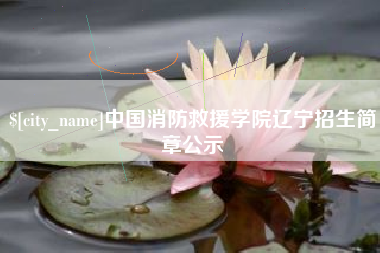 河北中国消防救援学院辽宁招生简章公示