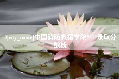 河北中国消防救援学院2019录取分数线