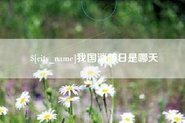 河北我国消防日是哪天