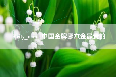 河北中国金牌哪六金最贵的