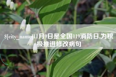 河北11月9日是全国119消防日,为积极推进修改病句