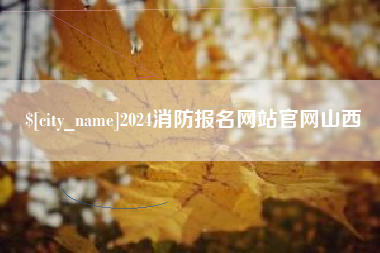 河北2024消防报名网站官网山西