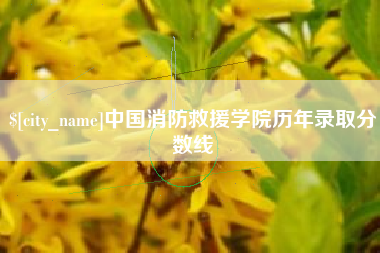 河北中国消防救援学院历年录取分数线