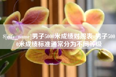 河北男子5000米成绩对照表-男子5000米成绩标准通常分为不同等级