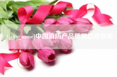 河北中国消防产品质量信息查询
