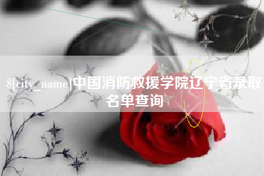 河北中国消防救援学院辽宁省录取名单查询