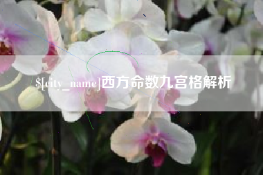 河北西方命数九宫格解析