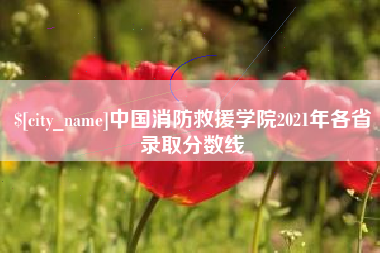 河北中国消防救援学院2021年各省录取分数线