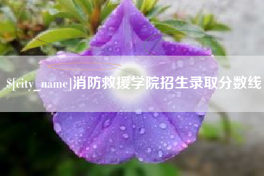 河北消防救援学院招生录取分数线