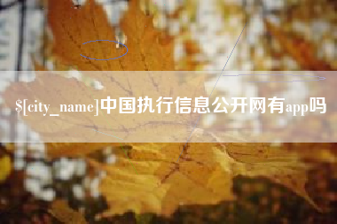 河北中国执行信息公开网有app吗