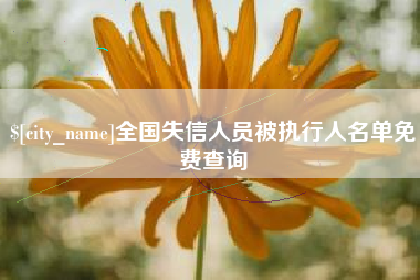 河北全国失信人员被执行人名单免费查询