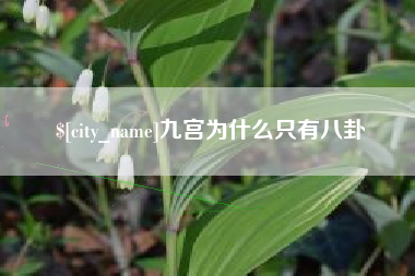 河北九宫为什么只有八卦