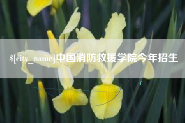 河北中国消防救援学院今年招生
