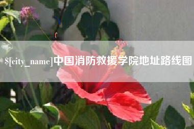 河北中国消防救援学院地址路线图