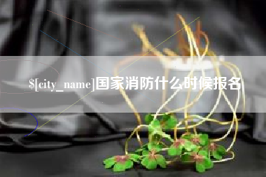 河北国家消防什么时候报名