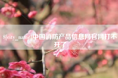 河北中国消防产品信息网官网打不开了