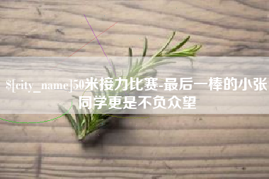 河北50米接力比赛-最后一棒的小张同学更是不负众望