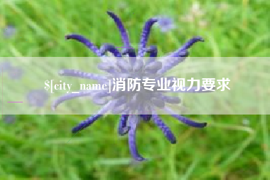 河北消防专业视力要求