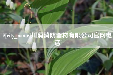 河北川消消防器材有限公司官网电话