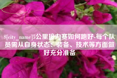 河北5公里接力赛如何跑好-每个队员需从自身状态、装备、技术等方面做好充分准备