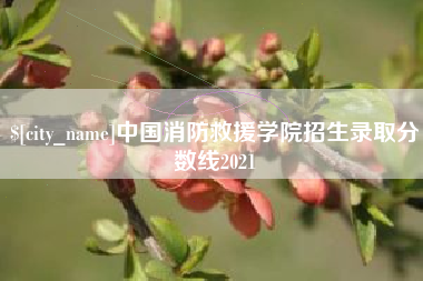 河北中国消防救援学院招生录取分数线2021