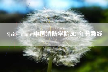 河北中国消防学院2024年分数线