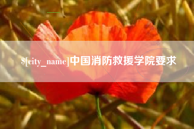 河北中国消防救援学院要求