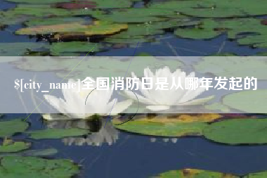 河北全国消防日是从哪年发起的