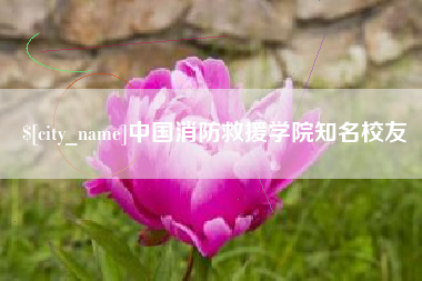 河北中国消防救援学院知名校友