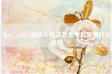 河北消防中控证怎么考取需要什么条件