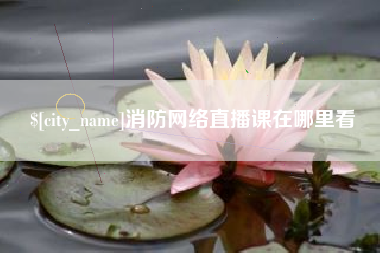 河北消防网络直播课在哪里看