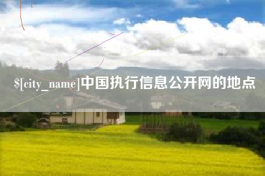 河北中国执行信息公开网的地点