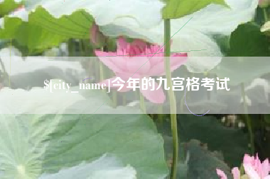 河北今年的九宫格考试