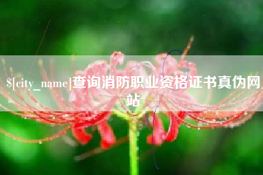 河北查询消防职业资格证书真伪网站