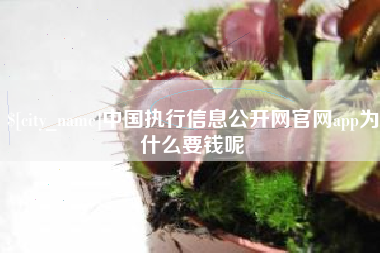 河北中国执行信息公开网官网app为什么要钱呢