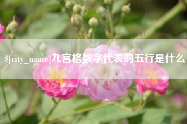 河北九宫格数字代表的五行是什么