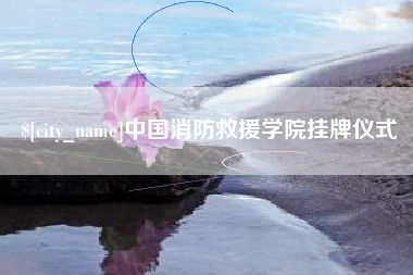 河北中国消防救援学院挂牌仪式