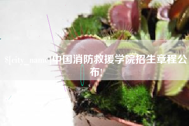 河北中国消防救援学院招生章程公布!